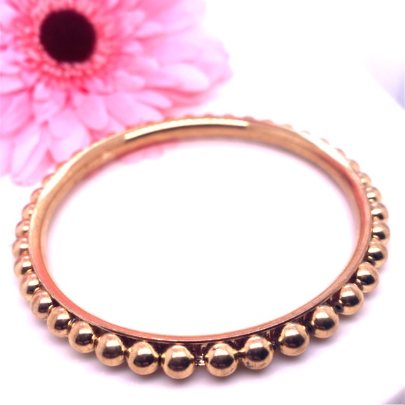 Large Gold Tone Beaded Bracelet - Picture 3 of 5